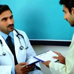 의료 실습에서 피해야 할 실수 - **Prompt:** "A highly detailed image of a compassionate Pakistani doctor, dressed in a clean white l...