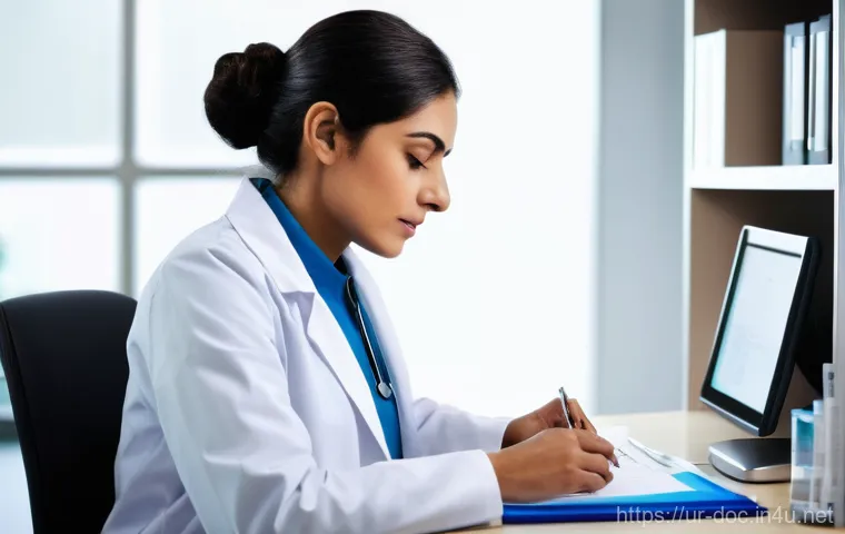 의료 실습에서 피해야 할 실수 - **Prompt:** "A visually rich image showcasing a meticulous Pakistani pharmacist or doctor, dressed i... 의료 실습에서 피해야 할 실수 - **Prompt:** "A visually rich image showcasing a meticulous Pakistani pharmacist or doctor, dressed i...